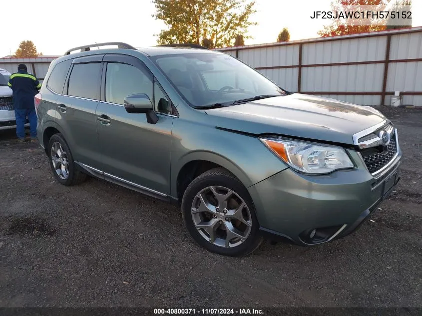 2015 Subaru Forester 2.5I Touring VIN: JF2SJAWC1FH575152 Lot: 40800371