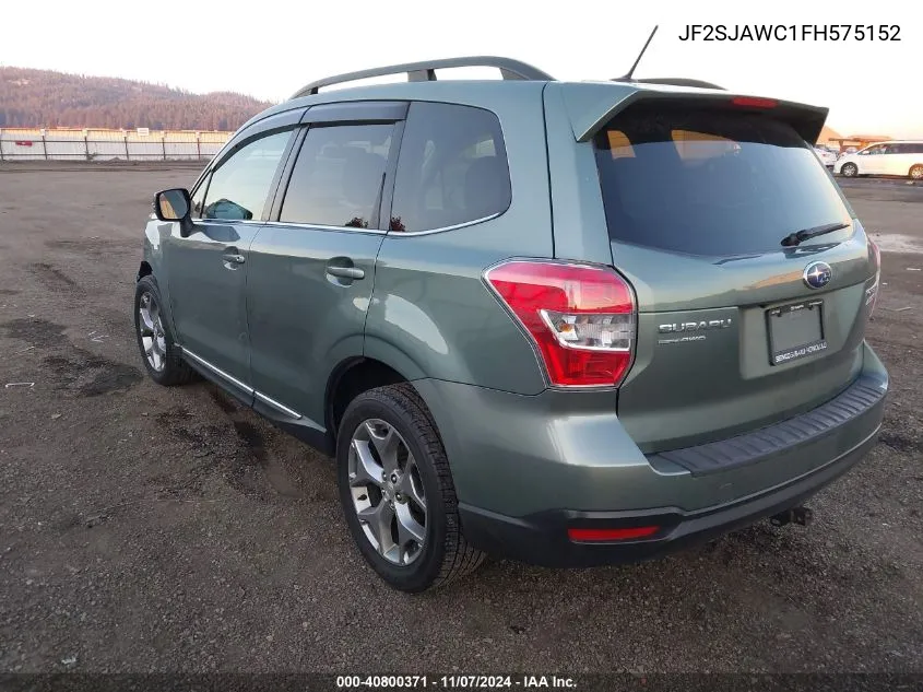 2015 Subaru Forester 2.5I Touring VIN: JF2SJAWC1FH575152 Lot: 40800371