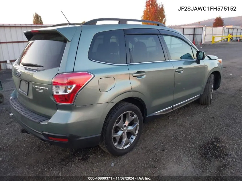 2015 Subaru Forester 2.5I Touring VIN: JF2SJAWC1FH575152 Lot: 40800371