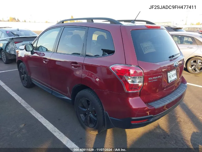 2015 Subaru Forester 2.5I Premium VIN: JF2SJADC9FH477411 Lot: 40811029