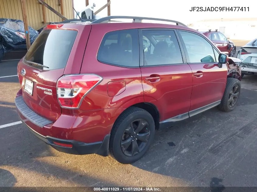 2015 Subaru Forester 2.5I Premium VIN: JF2SJADC9FH477411 Lot: 40811029