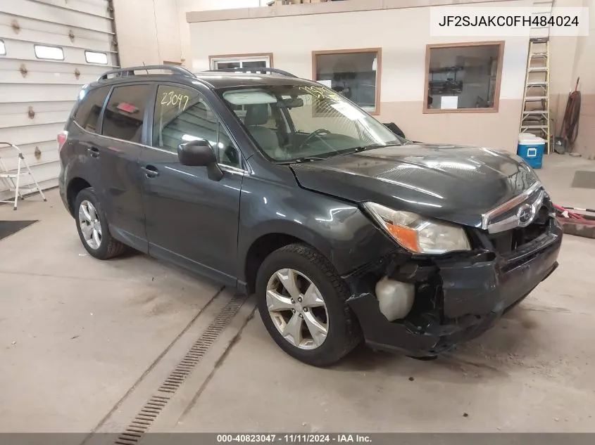 2015 Subaru Forester 2.5I Limited VIN: JF2SJAKC0FH484024 Lot: 40823047