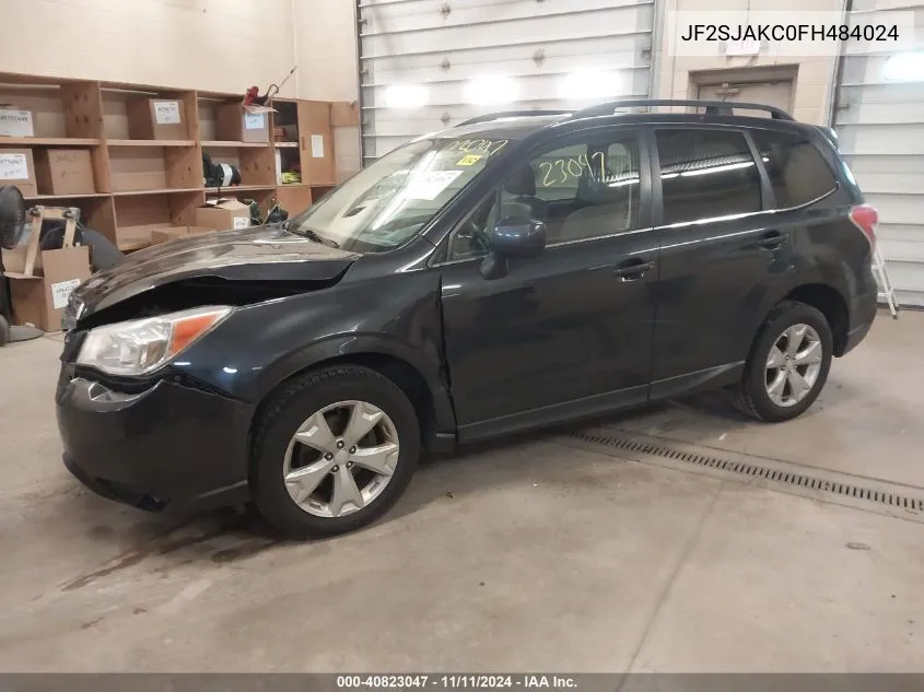 2015 Subaru Forester 2.5I Limited VIN: JF2SJAKC0FH484024 Lot: 40823047