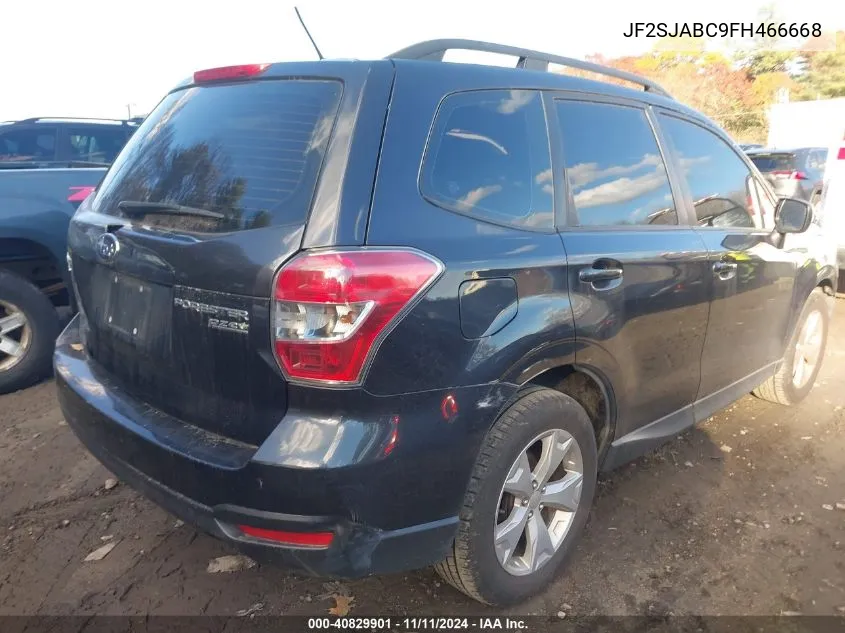 2015 Subaru Forester 2.5I VIN: JF2SJABC9FH466668 Lot: 40829901