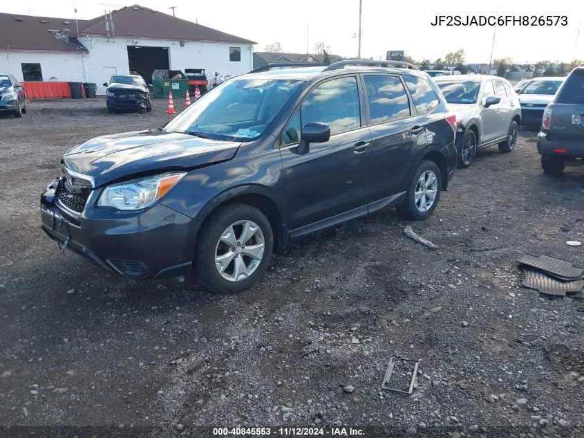 2015 Subaru Forester 2.5I Premium VIN: JF2SJADC6FH826573 Lot: 40845553