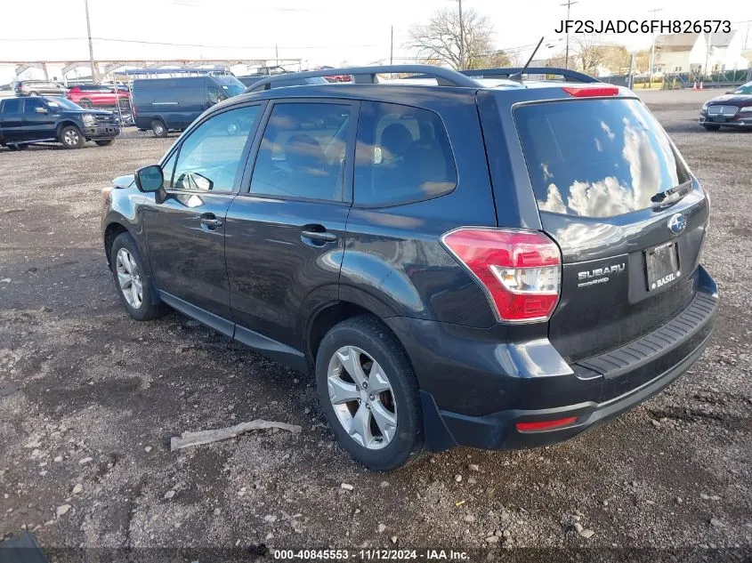 2015 Subaru Forester 2.5I Premium VIN: JF2SJADC6FH826573 Lot: 40845553