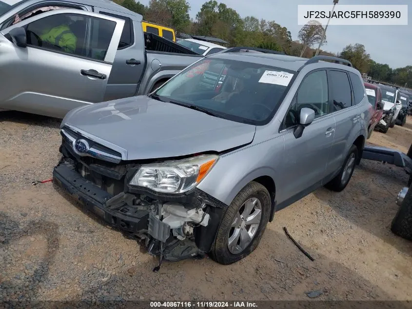 2015 Subaru Forester 2.5I Limited VIN: JF2SJARC5FH589390 Lot: 40867116