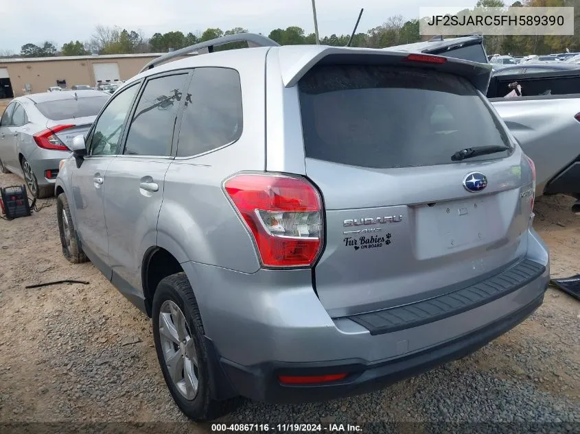 2015 Subaru Forester 2.5I Limited VIN: JF2SJARC5FH589390 Lot: 40867116