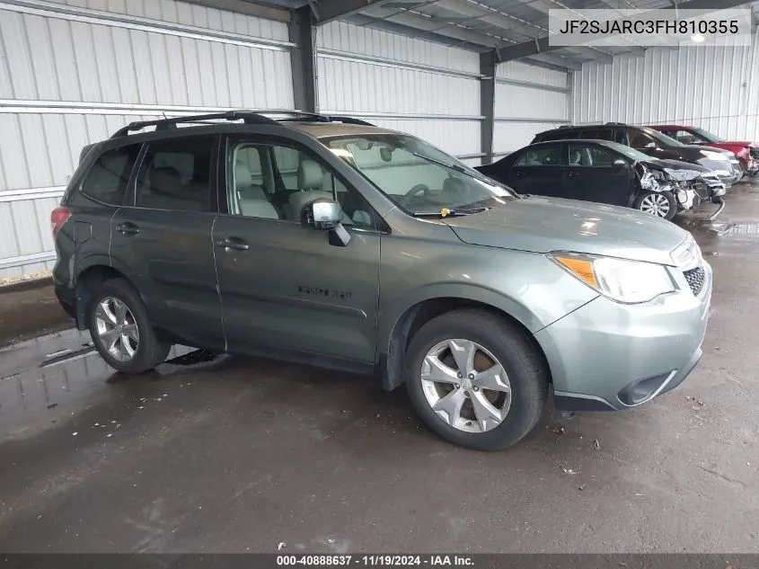 2015 Subaru Forester 2.5I Limited VIN: JF2SJARC3FH810355 Lot: 40888637