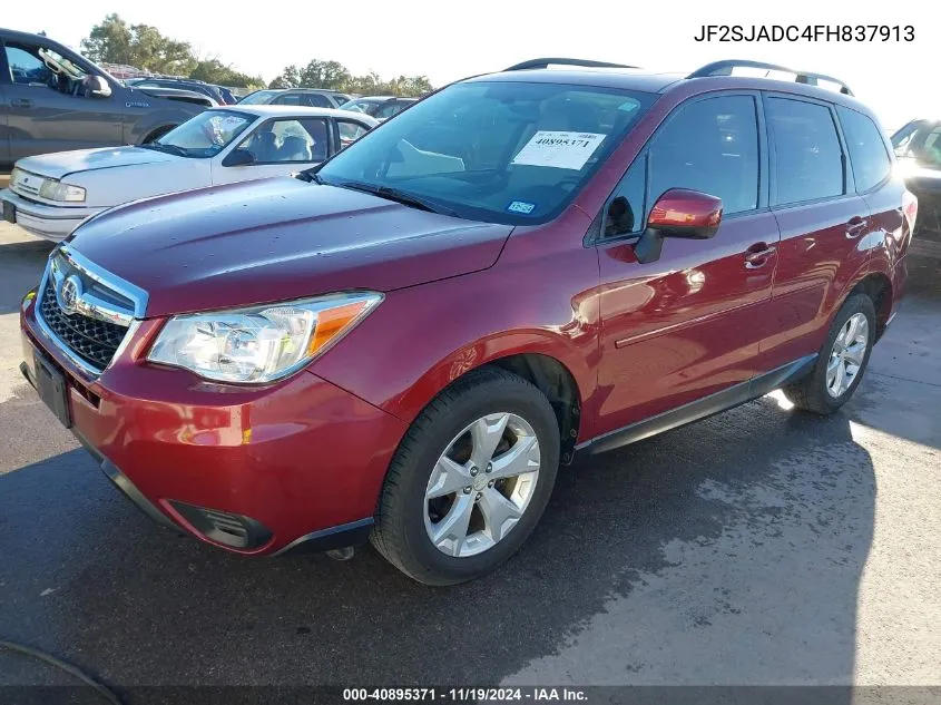 2015 Subaru Forester 2.5I Premium VIN: JF2SJADC4FH837913 Lot: 40895371