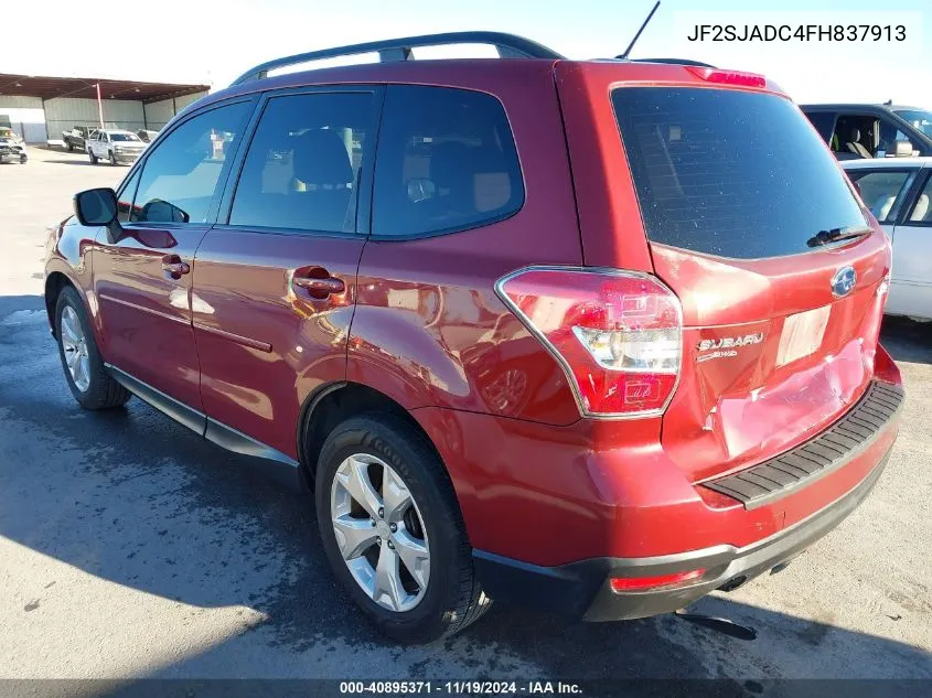 2015 Subaru Forester 2.5I Premium VIN: JF2SJADC4FH837913 Lot: 40895371