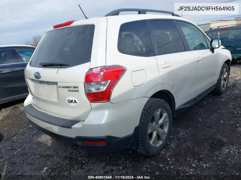 2015 Subaru Forester 2.5I Premium VIN: JF2SJADC9FH564905 Lot: 40901949