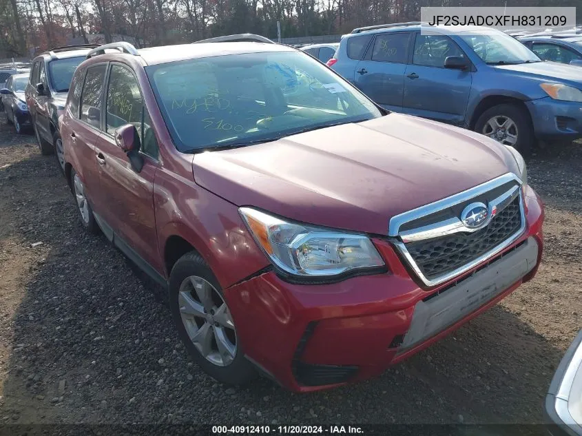 2015 Subaru Forester 2.5I Premium VIN: JF2SJADCXFH831209 Lot: 40912410