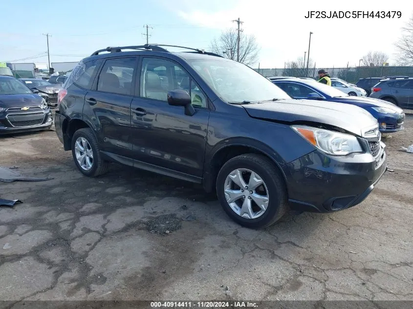 2015 Subaru Forester 2.5I Premium VIN: JF2SJADC5FH443479 Lot: 40914411