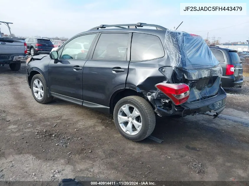 2015 Subaru Forester 2.5I Premium VIN: JF2SJADC5FH443479 Lot: 40914411