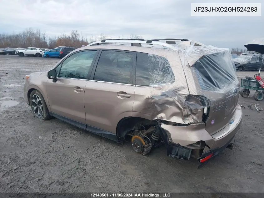 2016 Subaru Forester VIN: JF2SJHXC2GH524283 Lot: 12140561