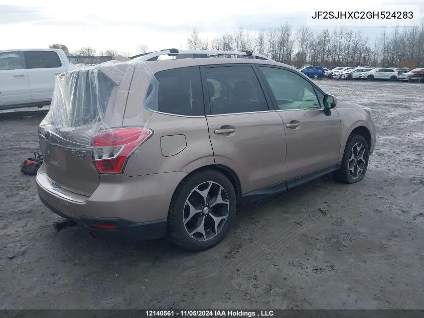 2016 Subaru Forester VIN: JF2SJHXC2GH524283 Lot: 12140561