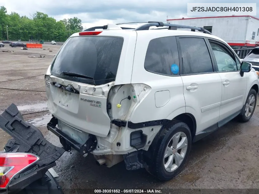 JF2SJADC8GH401308 2016 Subaru Forester 2.5I Premium