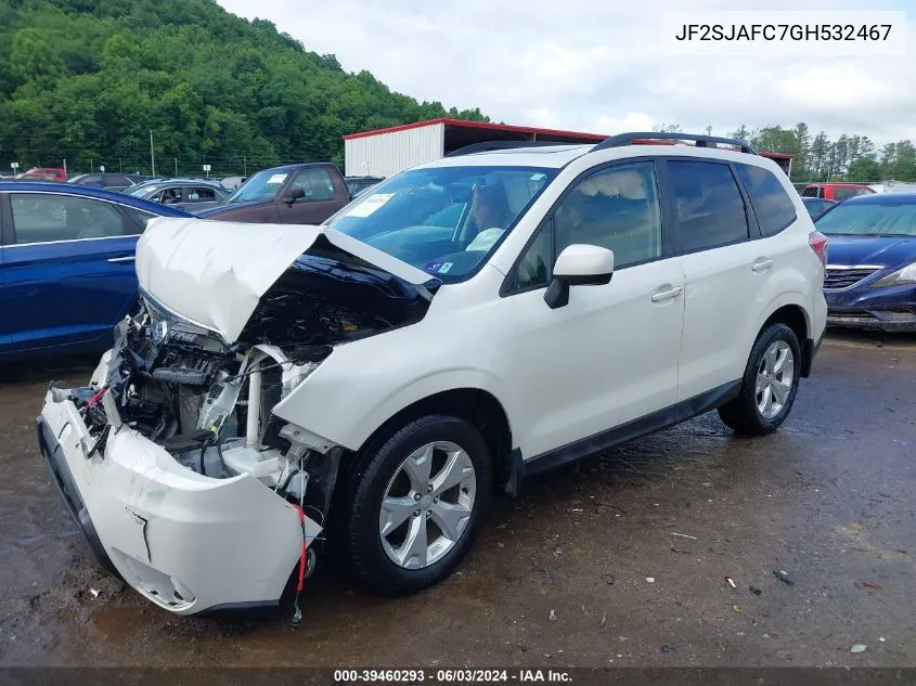 2016 Subaru Forester 2.5I Premium VIN: JF2SJAFC7GH532467 Lot: 39460293