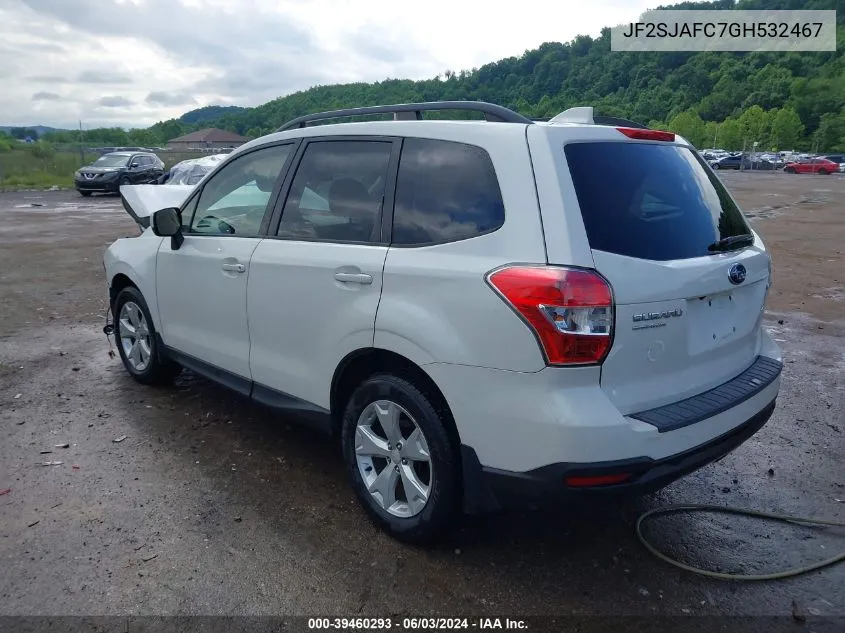 2016 Subaru Forester 2.5I Premium VIN: JF2SJAFC7GH532467 Lot: 39460293