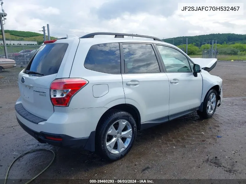 2016 Subaru Forester 2.5I Premium VIN: JF2SJAFC7GH532467 Lot: 39460293