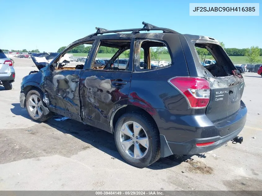 2016 Subaru Forester 2.5I VIN: JF2SJABC9GH416385 Lot: 39484149