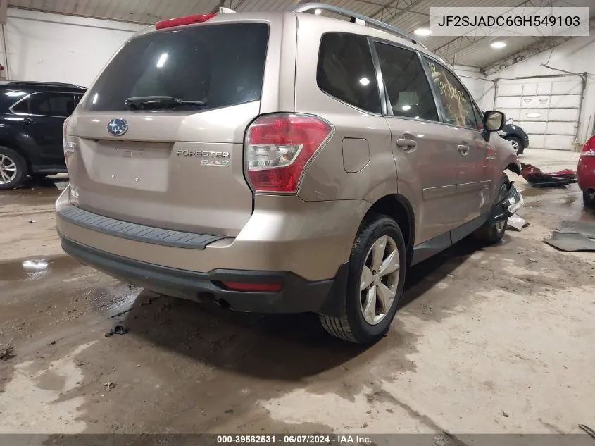 JF2SJADC6GH549103 2016 Subaru Forester 2.5I Premium