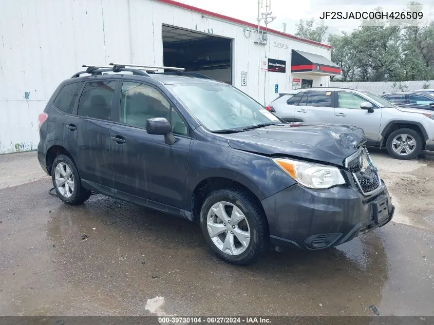 2016 Subaru Forester 2.5I Premium VIN: JF2SJADC0GH426509 Lot: 39730104