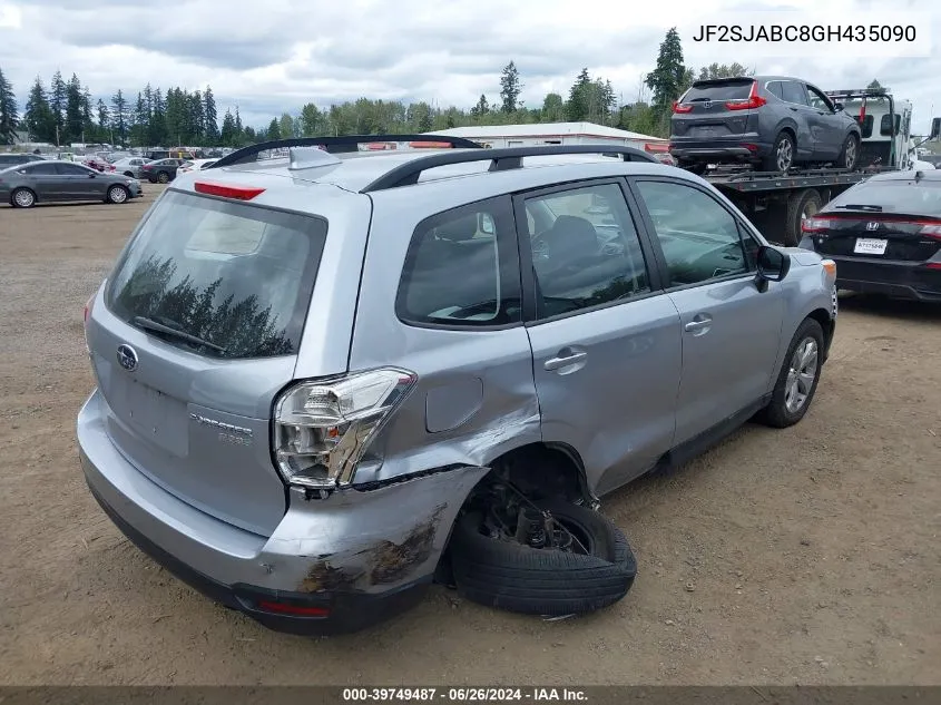 2016 Subaru Forester 2.5I VIN: JF2SJABC8GH435090 Lot: 39749487