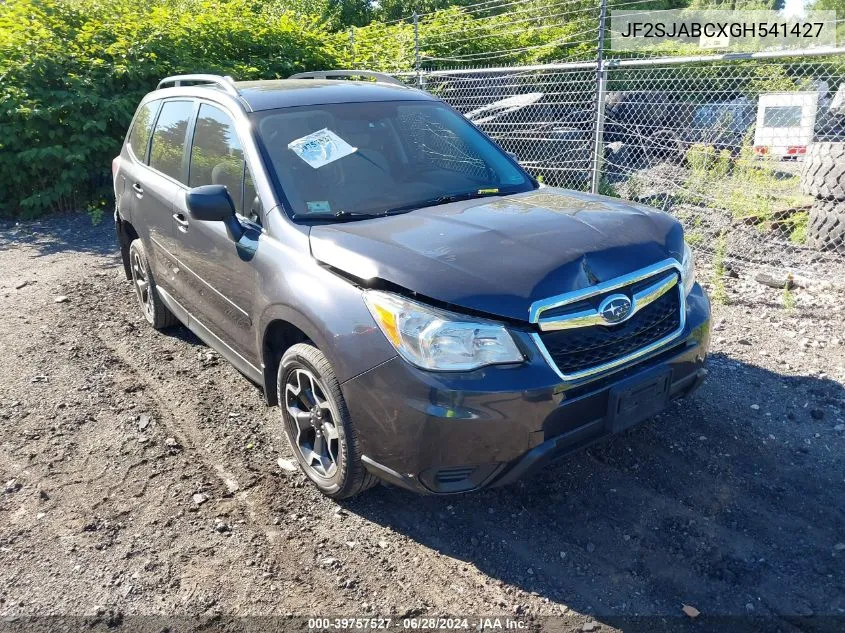 2016 Subaru Forester 2.5I VIN: JF2SJABCXGH541427 Lot: 39757527