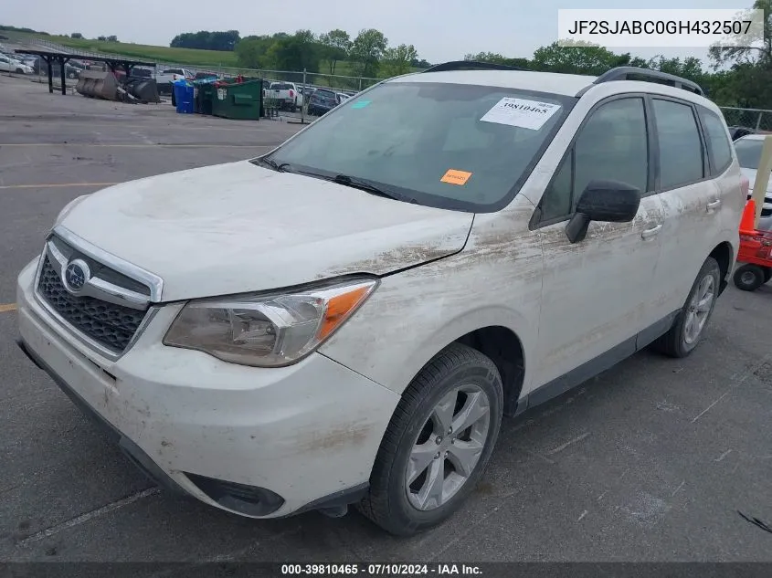 JF2SJABC0GH432507 2016 Subaru Forester 2.5I