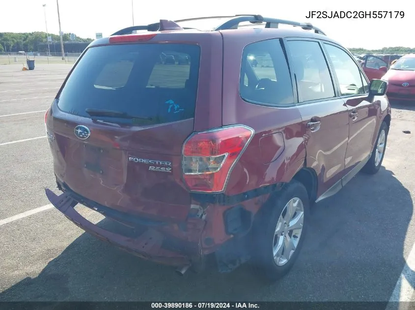 JF2SJADC2GH557179 2016 Subaru Forester 2.5I Premium