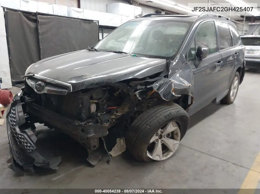 JF2SJAFC2GH425407 2016 Subaru Forester 2.5I Premium