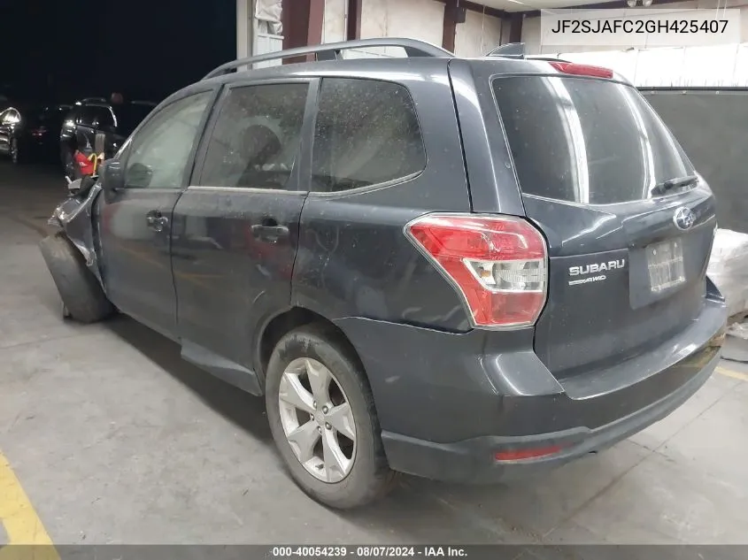 JF2SJAFC2GH425407 2016 Subaru Forester 2.5I Premium