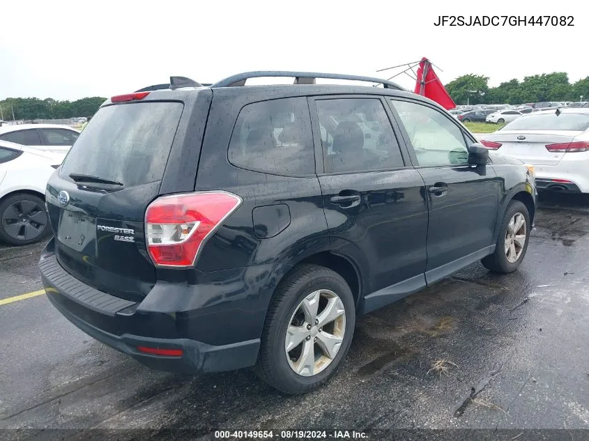 2016 Subaru Forester 2.5I Premium VIN: JF2SJADC7GH447082 Lot: 40149654