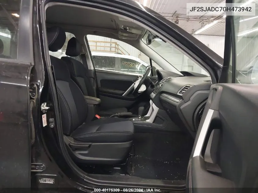 JF2SJADC7GH473942 2016 Subaru Forester 2.5I Premium