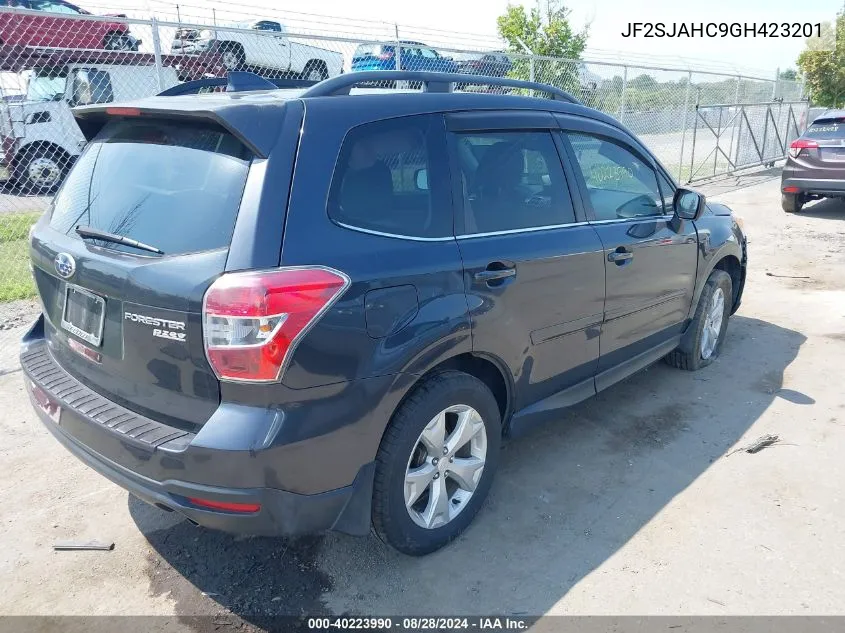 2016 Subaru Forester 2.5I Limited VIN: JF2SJAHC9GH423201 Lot: 40223990