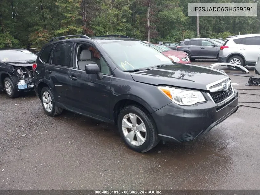 2016 Subaru Forester 2.5I Premium VIN: JF2SJADC6GH539591 Lot: 40231813