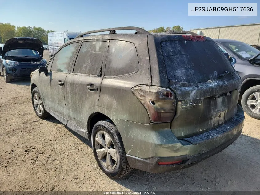 2016 Subaru Forester 2.5I VIN: JF2SJABC9GH517636 Lot: 40284834