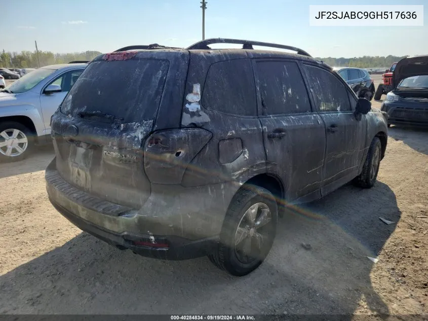 2016 Subaru Forester 2.5I VIN: JF2SJABC9GH517636 Lot: 40284834