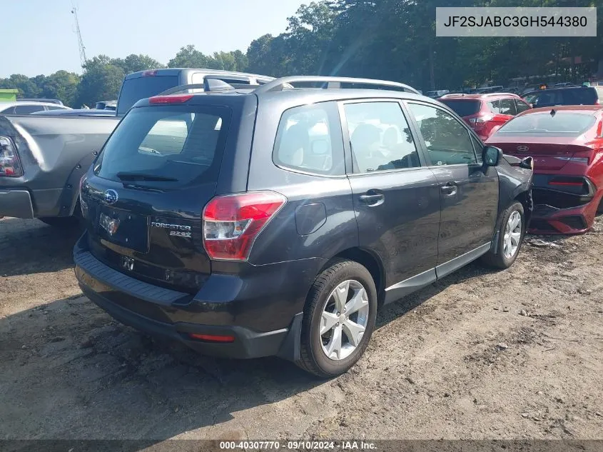 2016 Subaru Forester 2.5I VIN: JF2SJABC3GH544380 Lot: 40307770