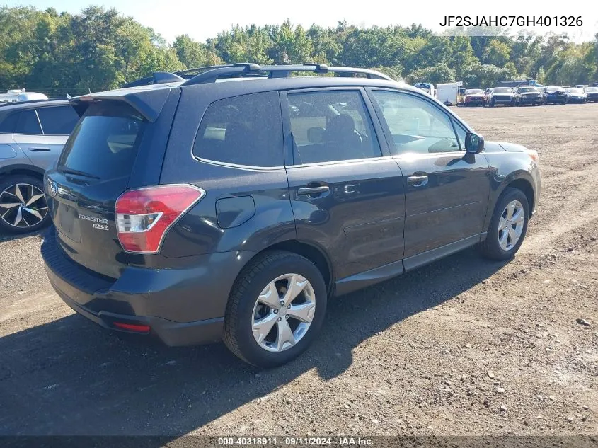 JF2SJAHC7GH401326 2016 Subaru Forester 2.5I Limited