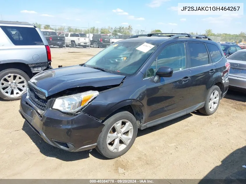 JF2SJAKC1GH464267 2016 Subaru Forester 2.5I Limited