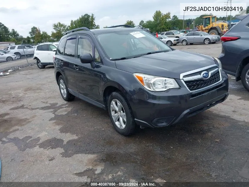 JF2SJADC1GH503419 2016 Subaru Forester 2.5I Premium