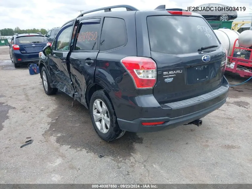 JF2SJADC1GH503419 2016 Subaru Forester 2.5I Premium