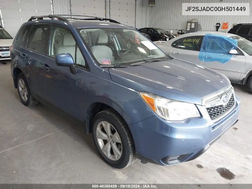 JF2SJADC0GH501449 2016 Subaru Forester 2.5I Premium