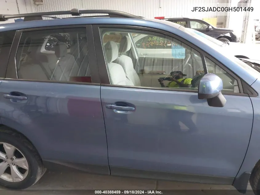 JF2SJADC0GH501449 2016 Subaru Forester 2.5I Premium