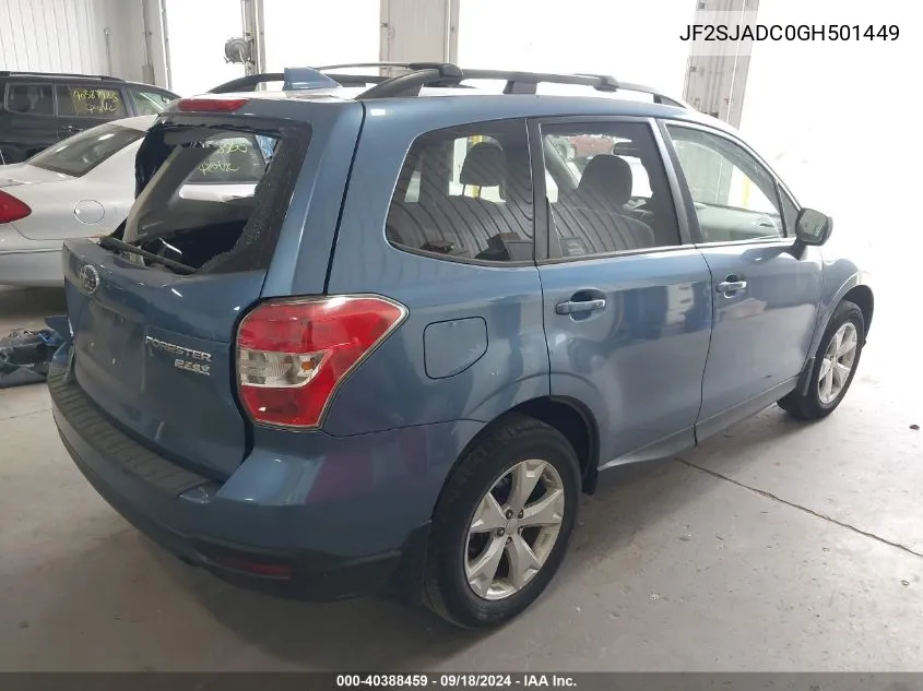 JF2SJADC0GH501449 2016 Subaru Forester 2.5I Premium