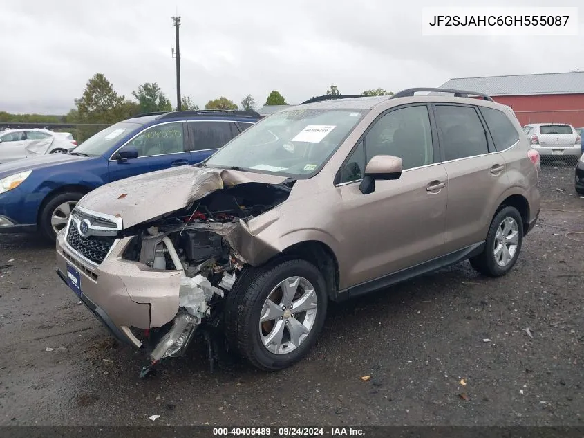 2016 Subaru Forester 2.5I Limited VIN: JF2SJAHC6GH555087 Lot: 40405489