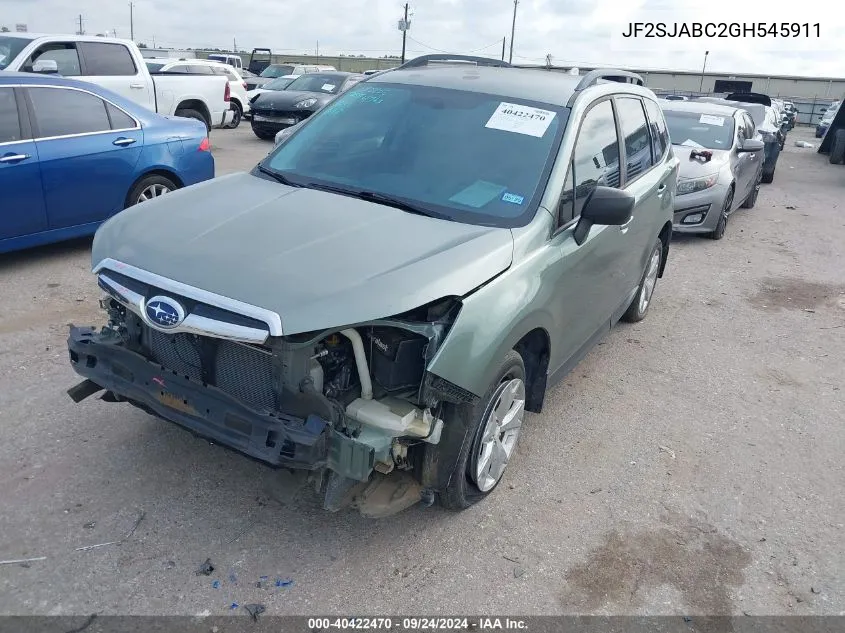 JF2SJABC2GH545911 2016 Subaru Forester 2.5I